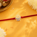 Silver Trishul Rakhi