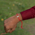 925 Sterling Silver Trishul Damru Rakhi