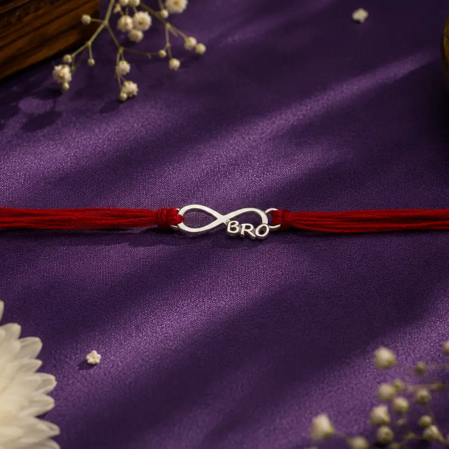 Infinity Bro 925 silver rakhi for brother