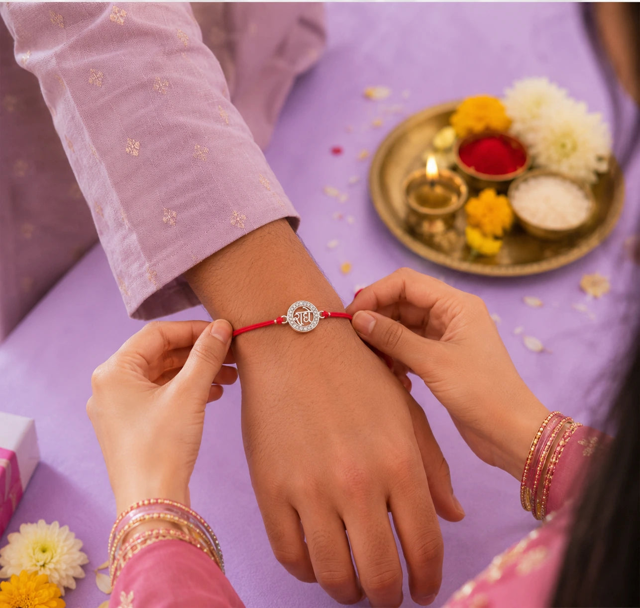 925 Silver Radhe Rakhi