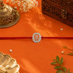 silver trishul rakhi