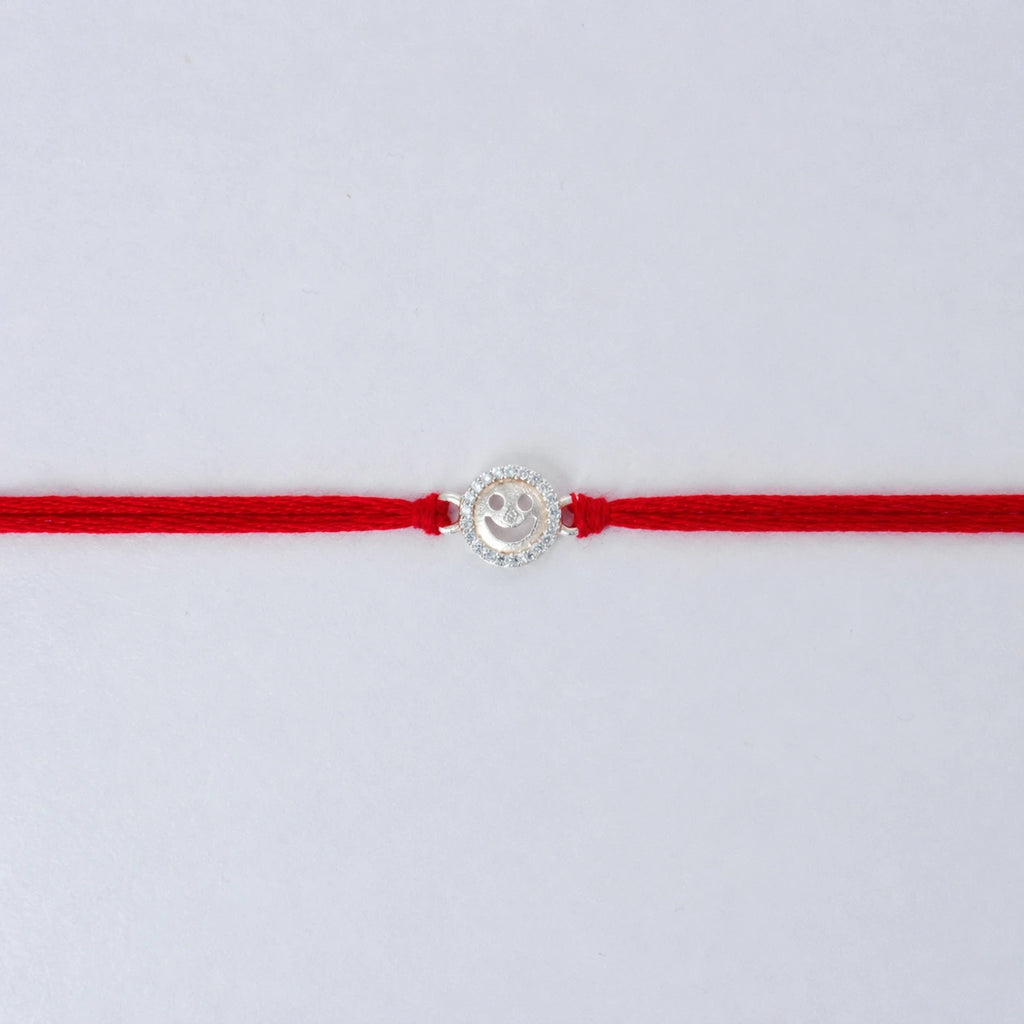 Sterling Silver Smily Rakhi For Brother
