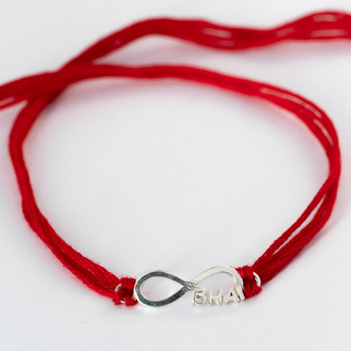 Infinity Bhai Silver Rakhi for Brother