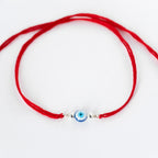 925 Sterling Silver Round Evil Eye Rakhi for Brother