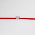 silver butterfly rakhi for brother