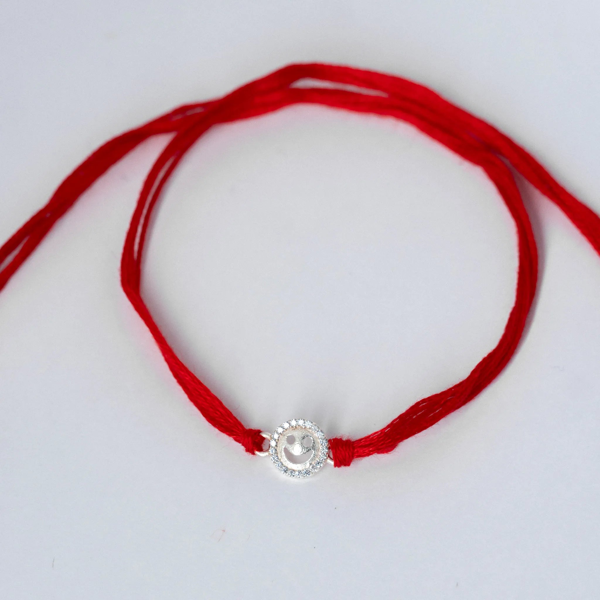 Sterling Silver Smily Rakhi For Brother