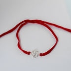 925 Sterling Silver Classic Swastik Rakhi for Brother