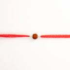  Silver Single Rudraksha Rakhi