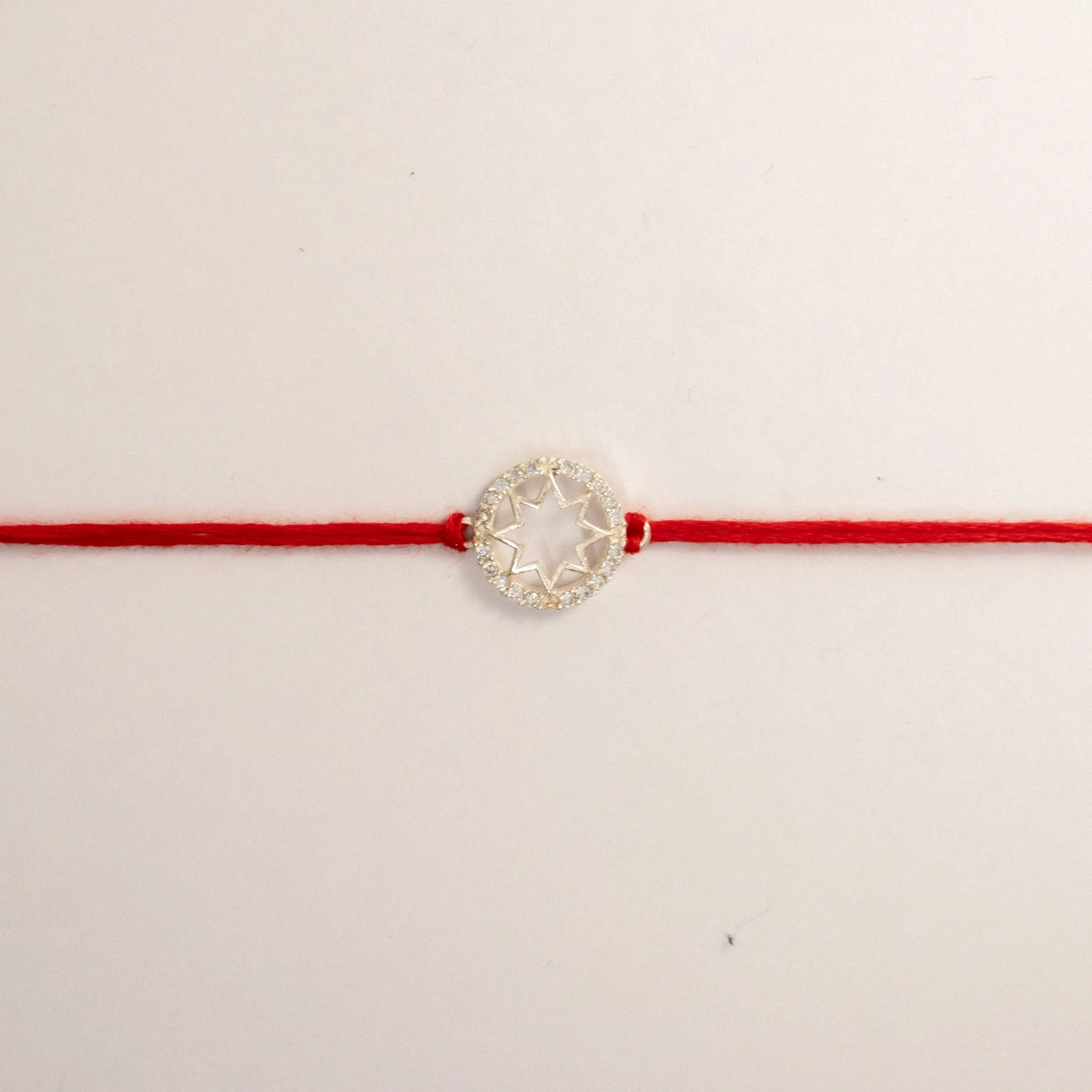 925 Sterling Silver Star Rakhi for Brother