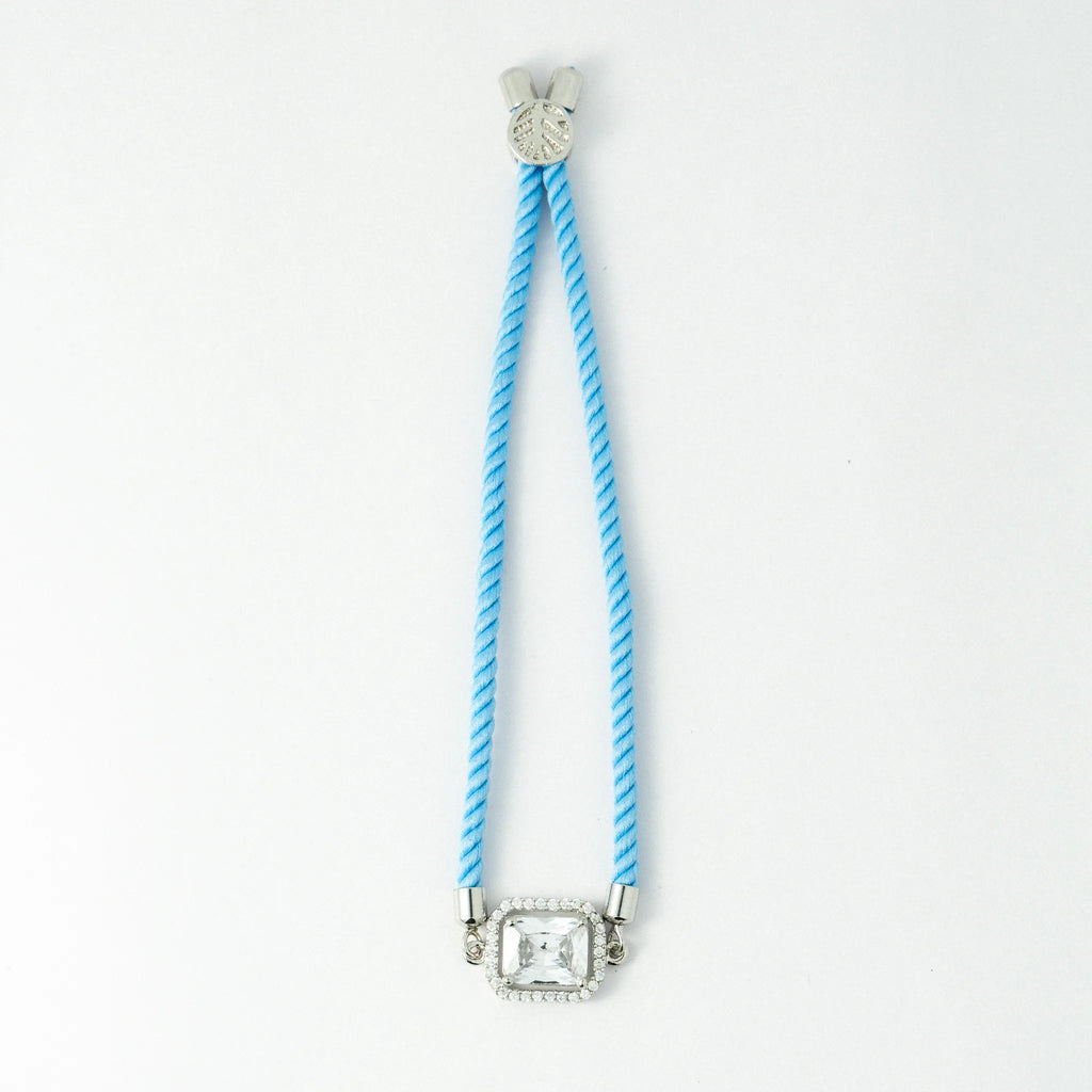 White Stone Premium 925 Silver Rakhi
