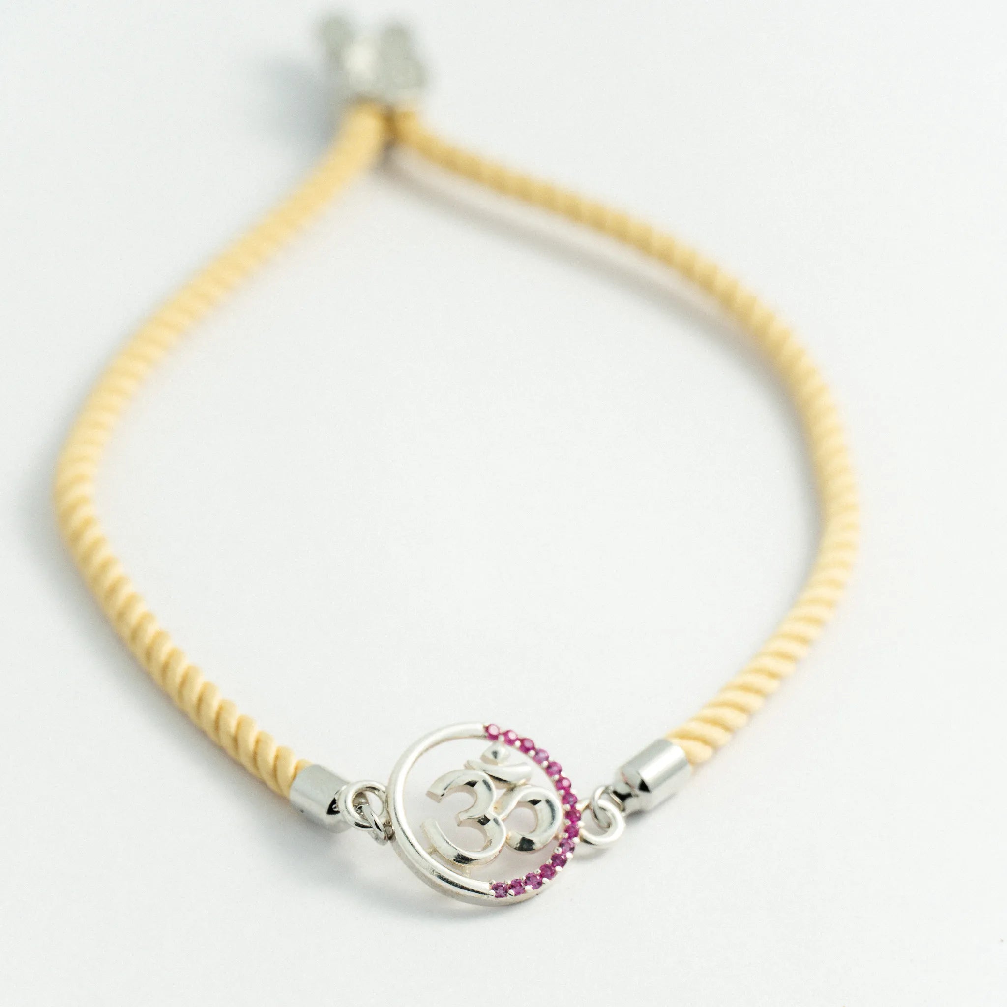 Om Premium Sterling Silver Rakhi