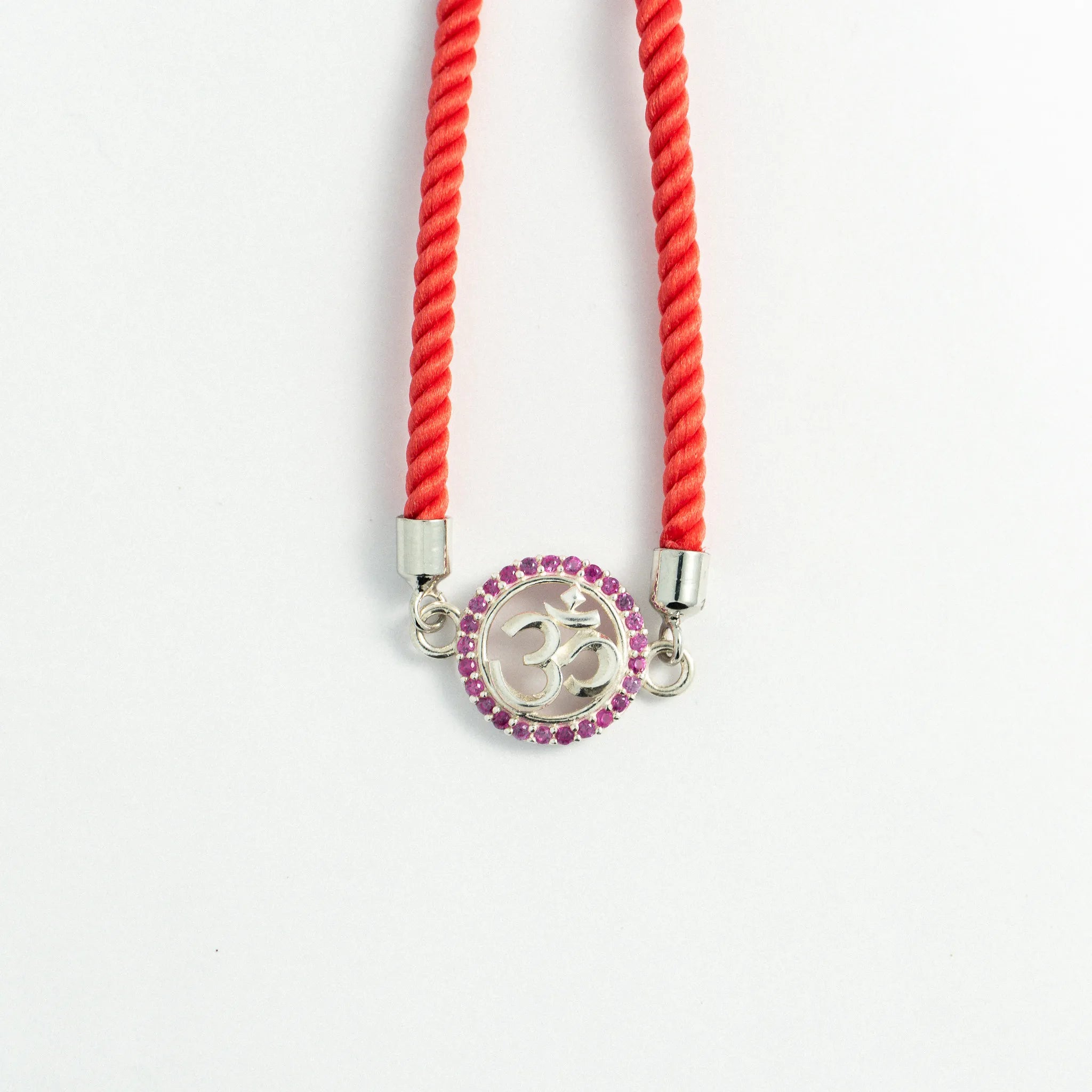 Om Premium 925 Silver Rakhi