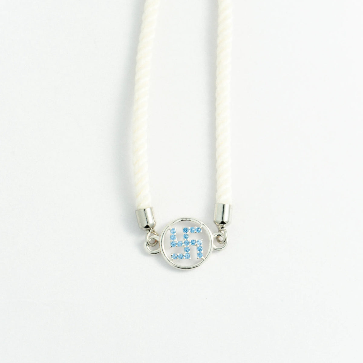 Swastik 925 Silver Premium Rakhi