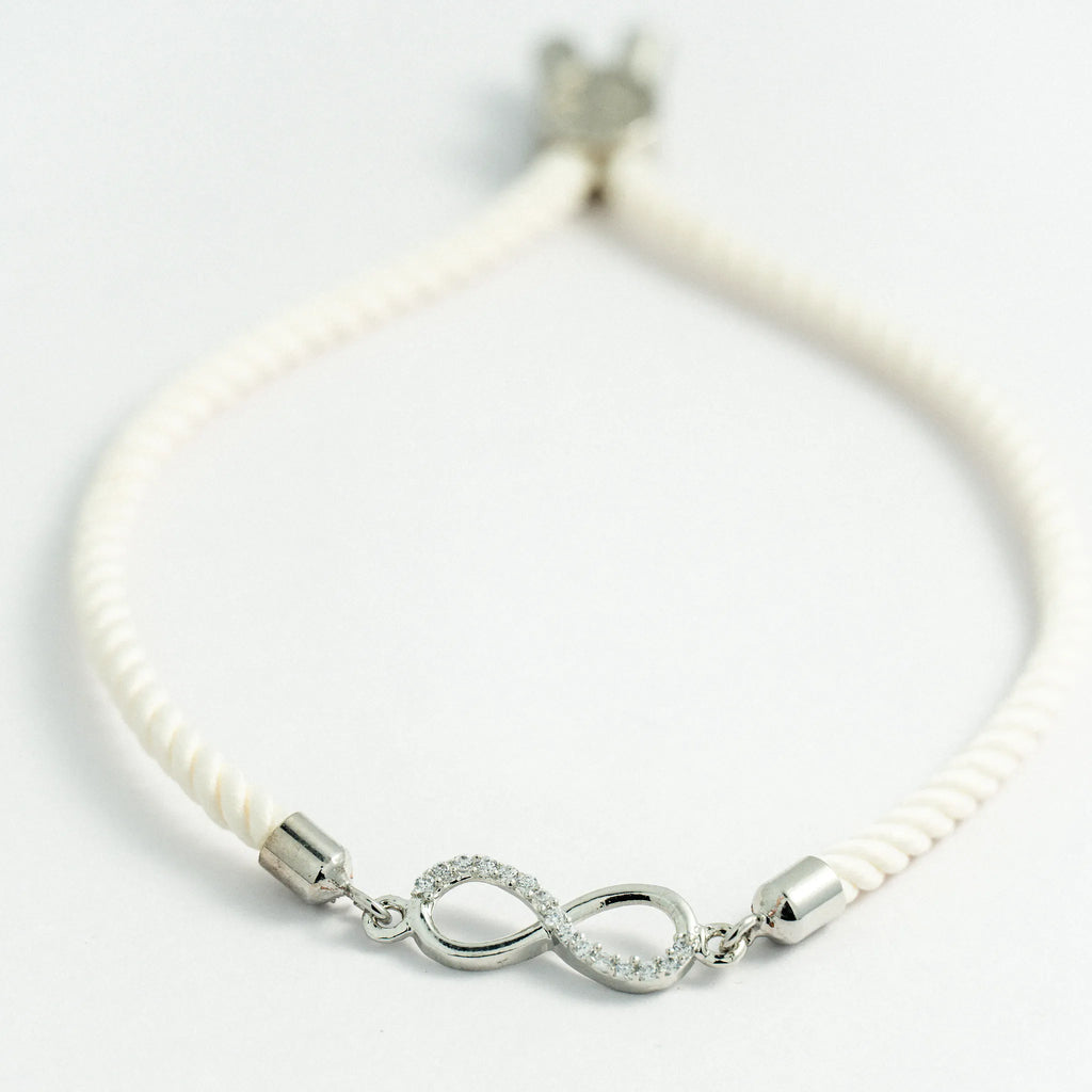 Buy 925 Sterling Silver Infinity Premium Rakhi Online 