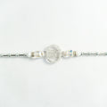 925 Sterling Silver Best Bro Premium Rakhi with Crystal Beads