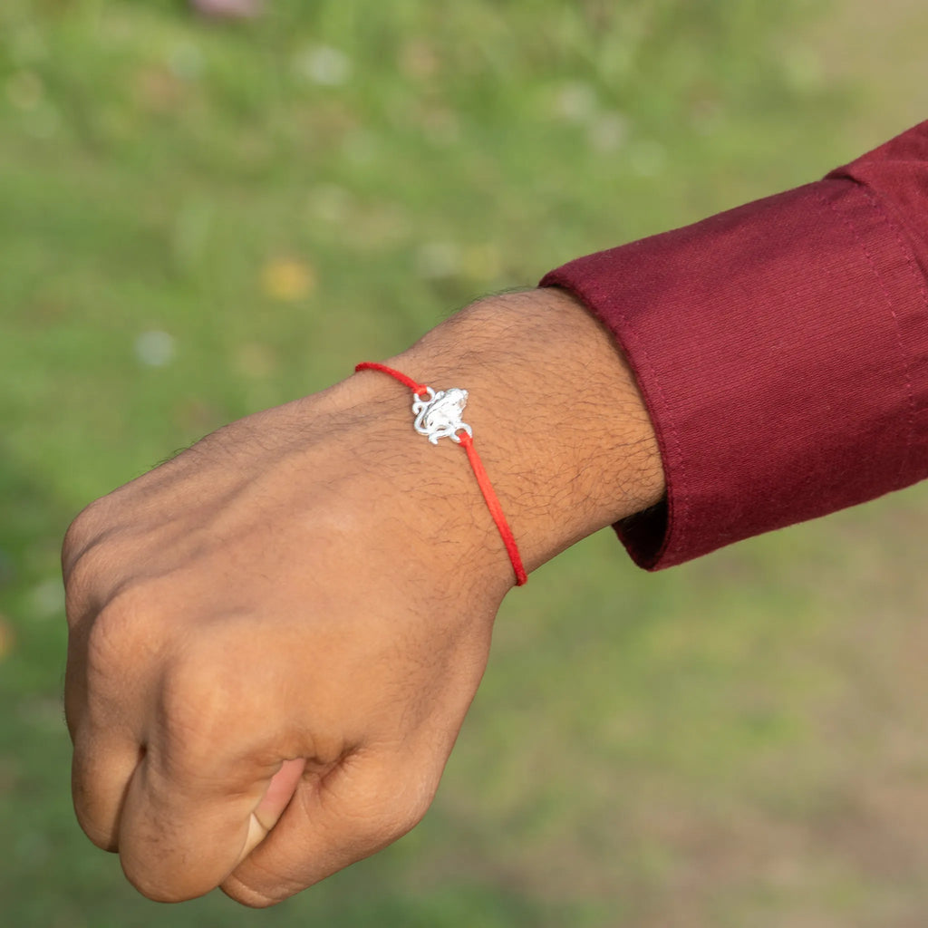 Sterling Silver Om Ganesha Rakhi