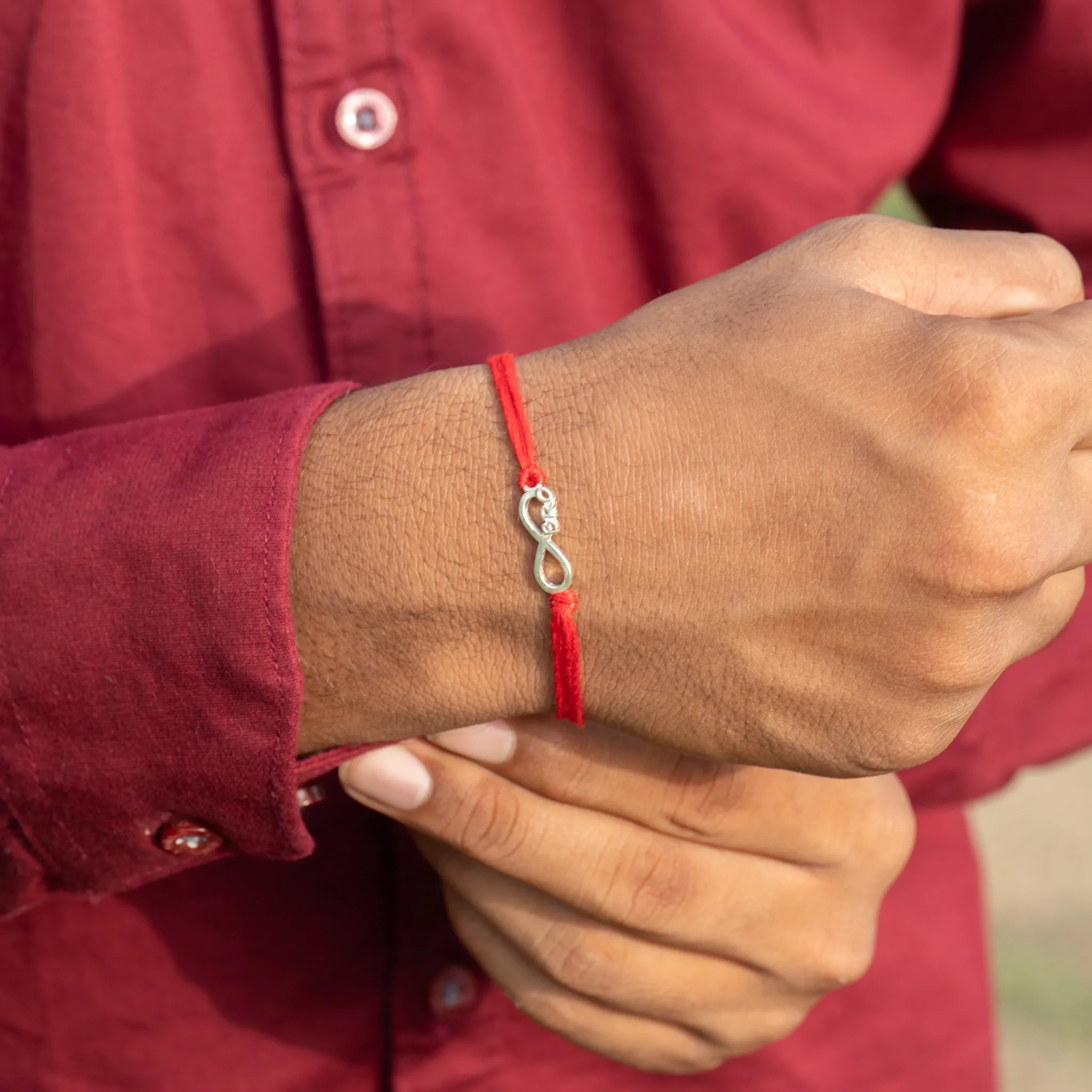 925 Sterling Silver Infinity BRO Rakhi