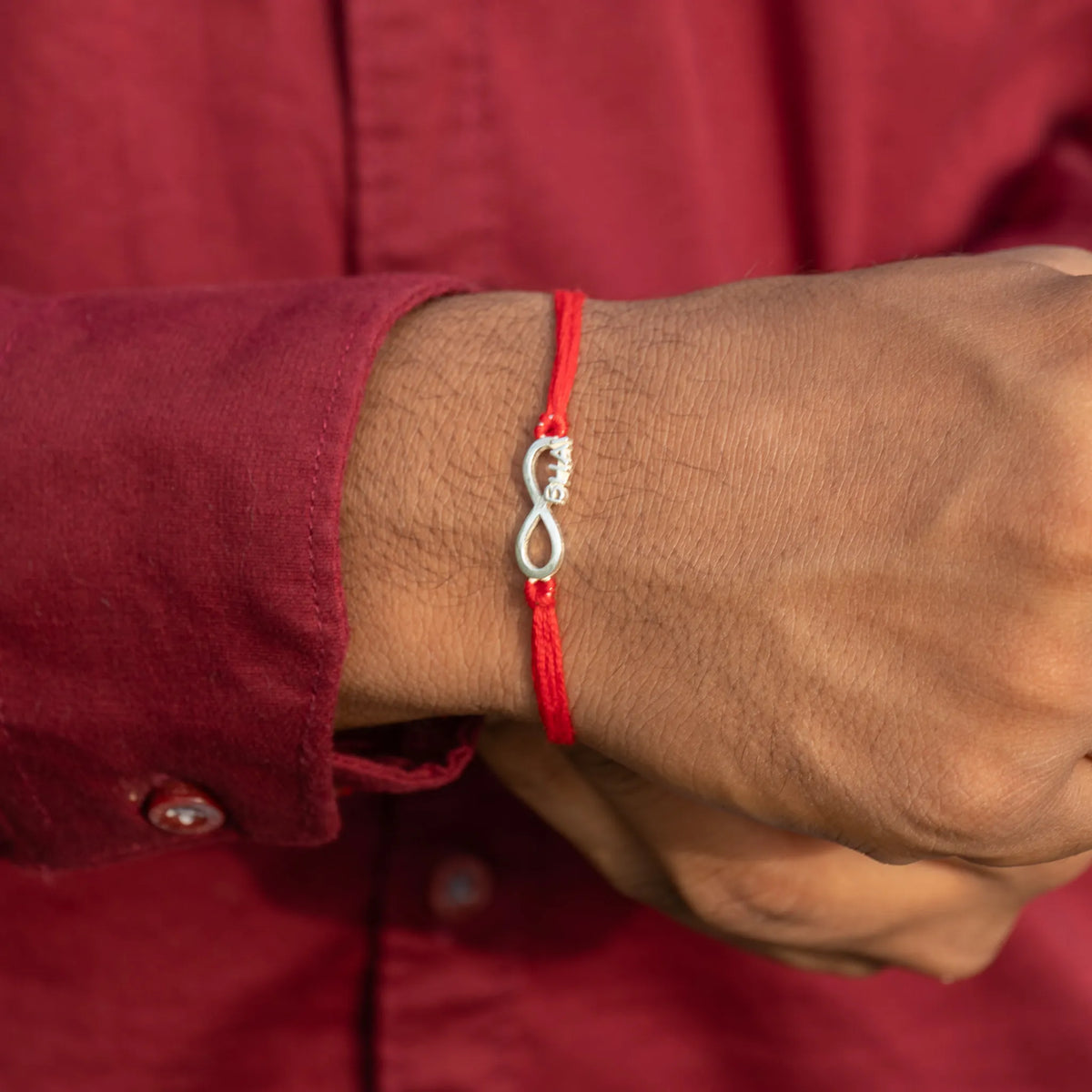 925 Sterling Silver Infinity Bhai Rakhi