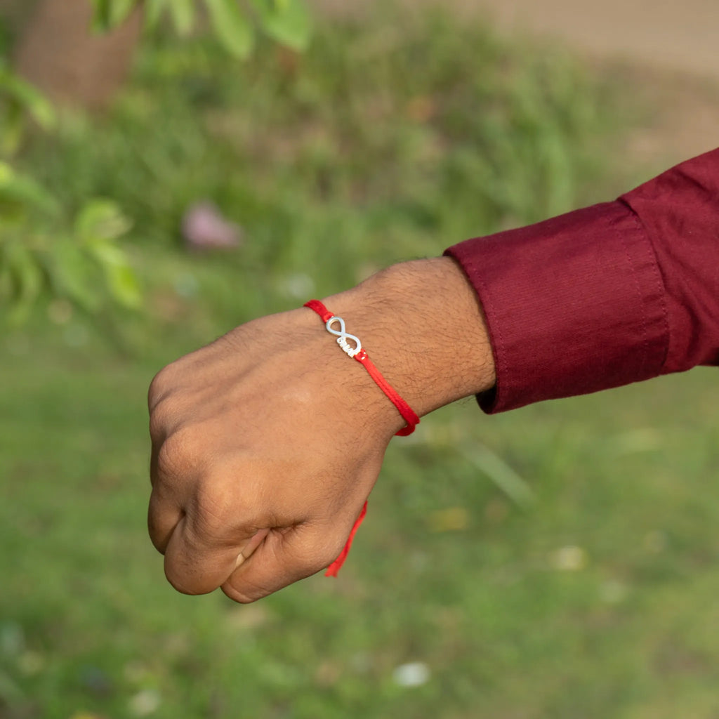 925 Sterling Silver Infinity Bhai Rakhi