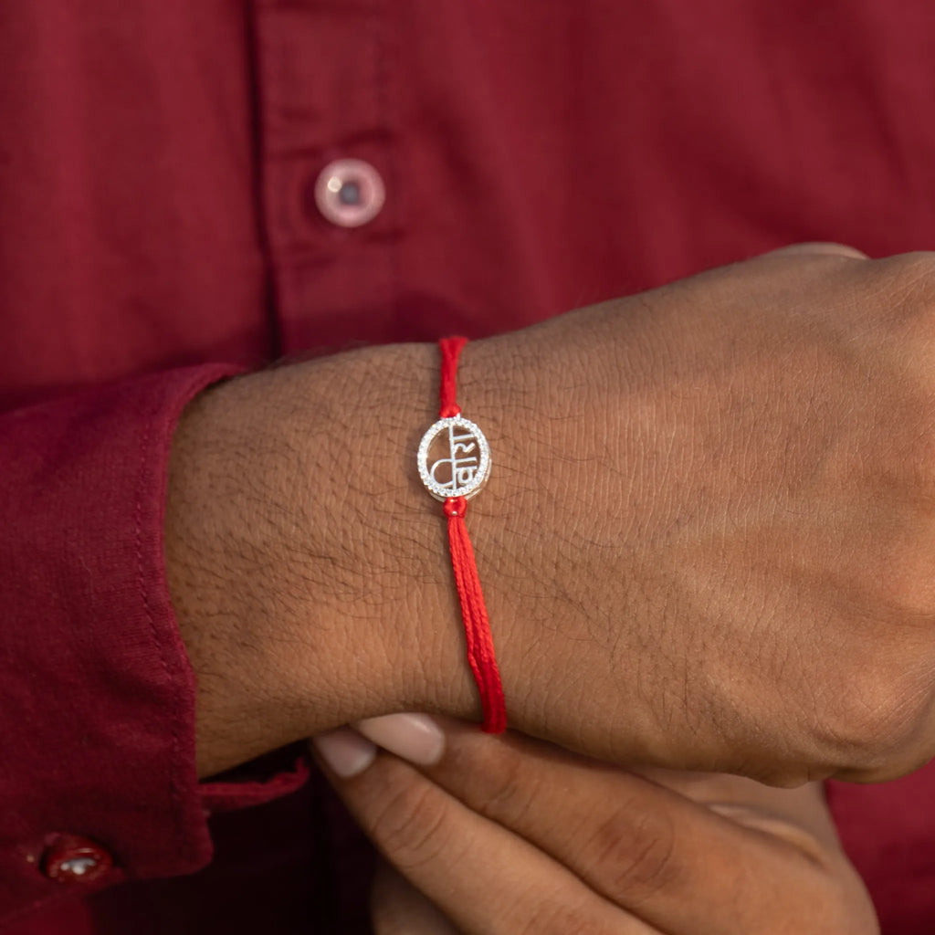 Sterling Silver VEERA Rakhi For Bhai