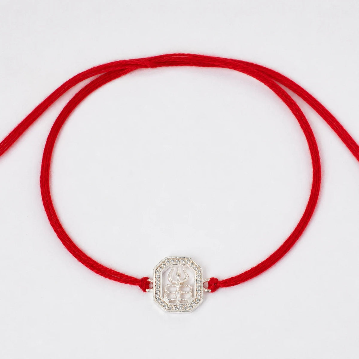 silver trishul rakhi